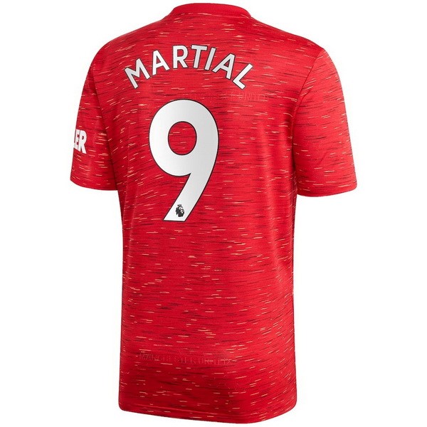 Camiseta Manchester United NO.9 Martial Primera equipo 2020-2021 Rojo